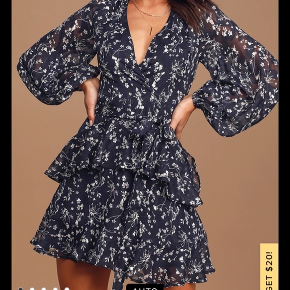 Lulus Wished for This Navy Floral Dress - Picture 3 of 8